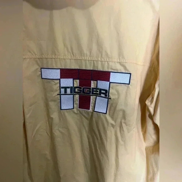 Vintage Disney Store Tigger Coat Jacket Mens Large Yellow Hood Full Zip Raincoat - Picture 7 of 8